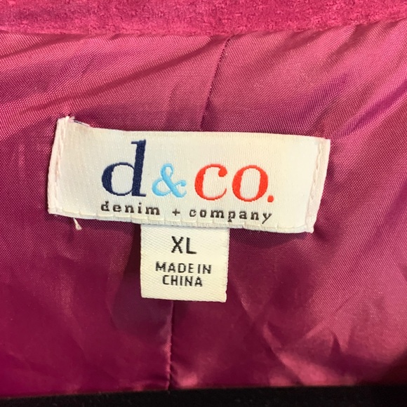 Denim&Co Fuchsia Leather Jacket - Picture 2 of 7